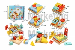  KABI-0084 บล็อกไม้ Montessori series 4 in 1   Image