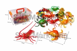 015-1A ตัวติดแม่เหล็กรูปสัตว์ทะเล กล่อง 12 ชิ้น   Image