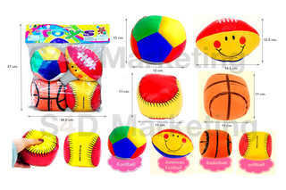 499-1 ลูกบอลนุ่มนิ่ม ชุด 4 ลูก  Image