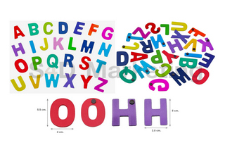 C4-9 ตัวอักษรไม้ A-Z แม่เหล็ก Image