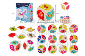  032-1 จิ๊กซอว์วงจรการแปรรูป 3 ขั้นตอน 12 แบบ   Image