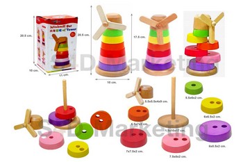 A17-14 พีระมิดกังหันสวมหลัก 7 ชิ้น   Image