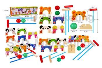  1243 สนุกกับการเล่นเกมตีบอลเข้าประตูรูปสัตว์   Image