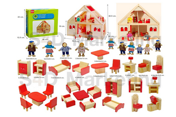  XY0311-20 บ้านไม้ตุ๊กตาพร้อมเฟอร์นิเจอร์  Image