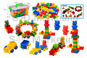 6099-1 ตัวต่อพลาสติกมีล้อ พร้อมกล่อง  Image