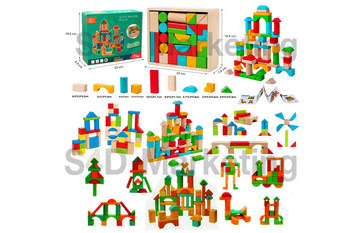  Ohye-8702 บล็อกไม้ประกอบปราสาท 50 ชิ้น  Image