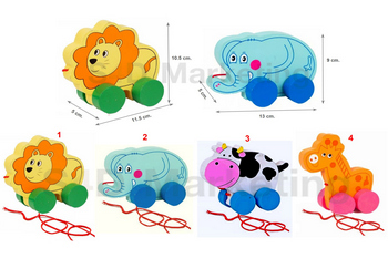 22-8 รถลากรูปสัตว์คละลาย  Image