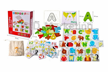 5825 การ์ดตัวอักษร A-Z นูนพร้อมรูปภาพคำศัพท์  Image