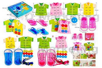  SD18 ฝึกร้อยเชือกกระดมเสื้อและร้อยเชือกรองเท้า   Image